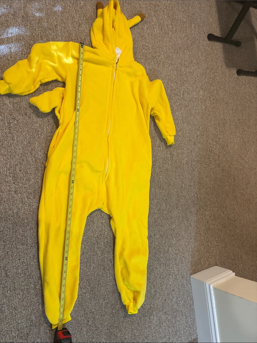 Pikachu Hooded onesie costume - Picture 4 of 5